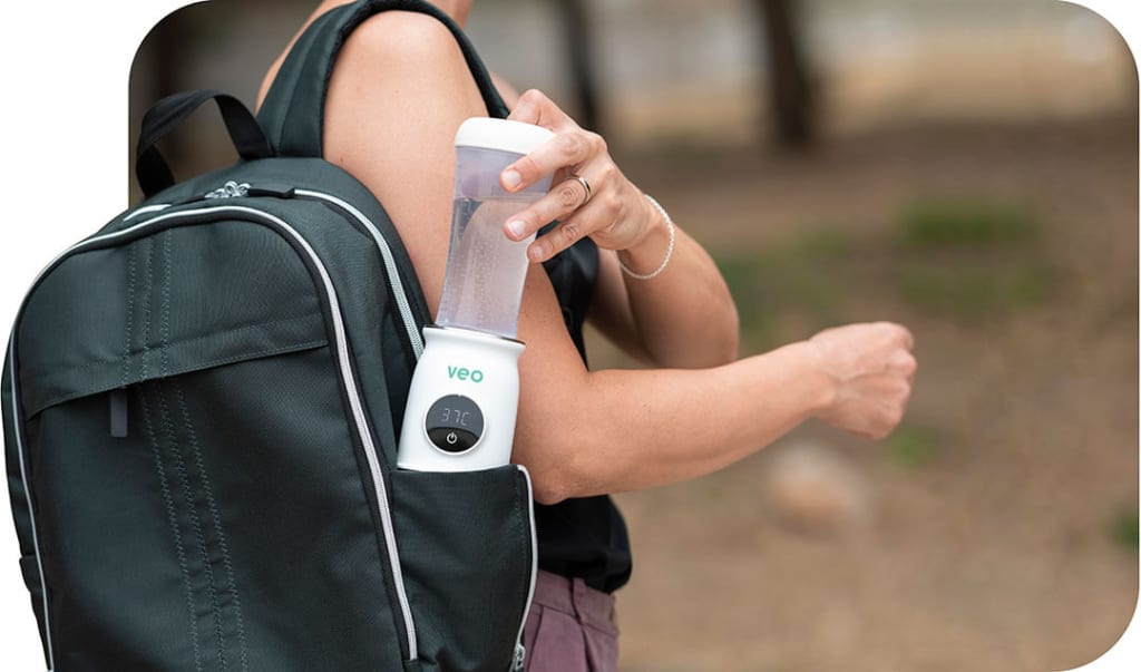 VEO - The first portable battery-operated bottle warmer